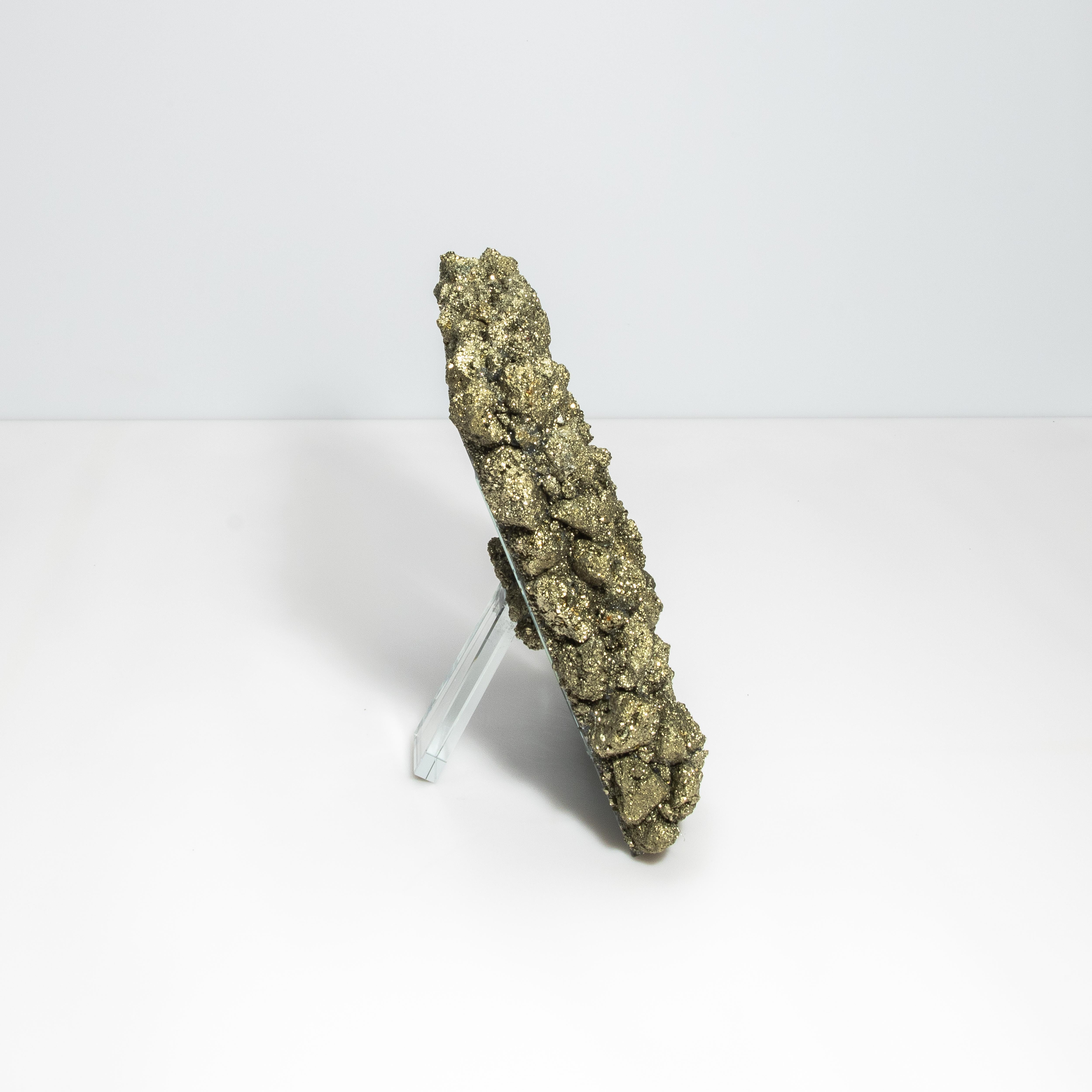 Hand-Crafted Picture Frame Large Vertical in Pyrite For Sale