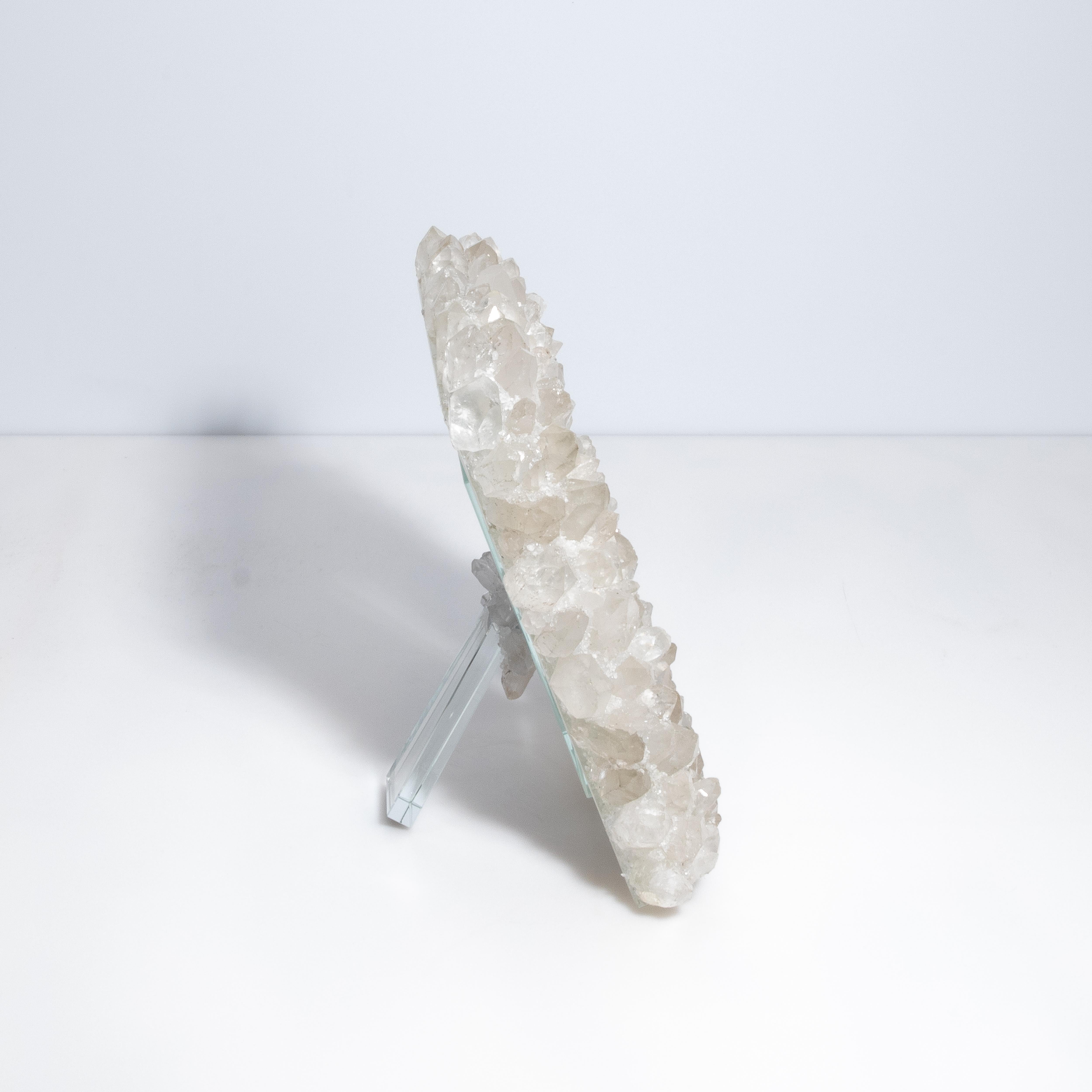 Modern Picture Frame Large Vertical in White Quartz For Sale