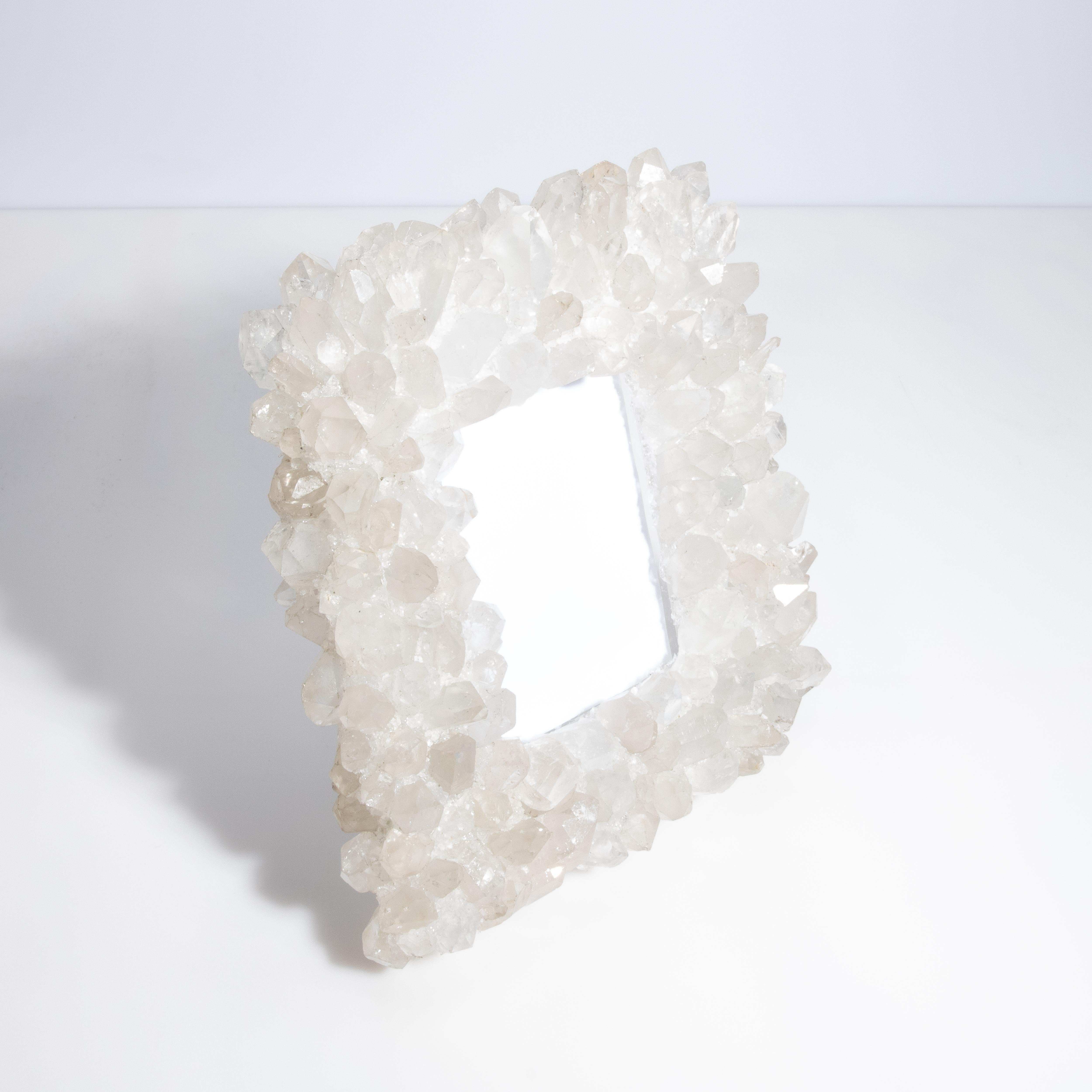 Contemporary Picture Frame Large Vertical in White Quartz For Sale