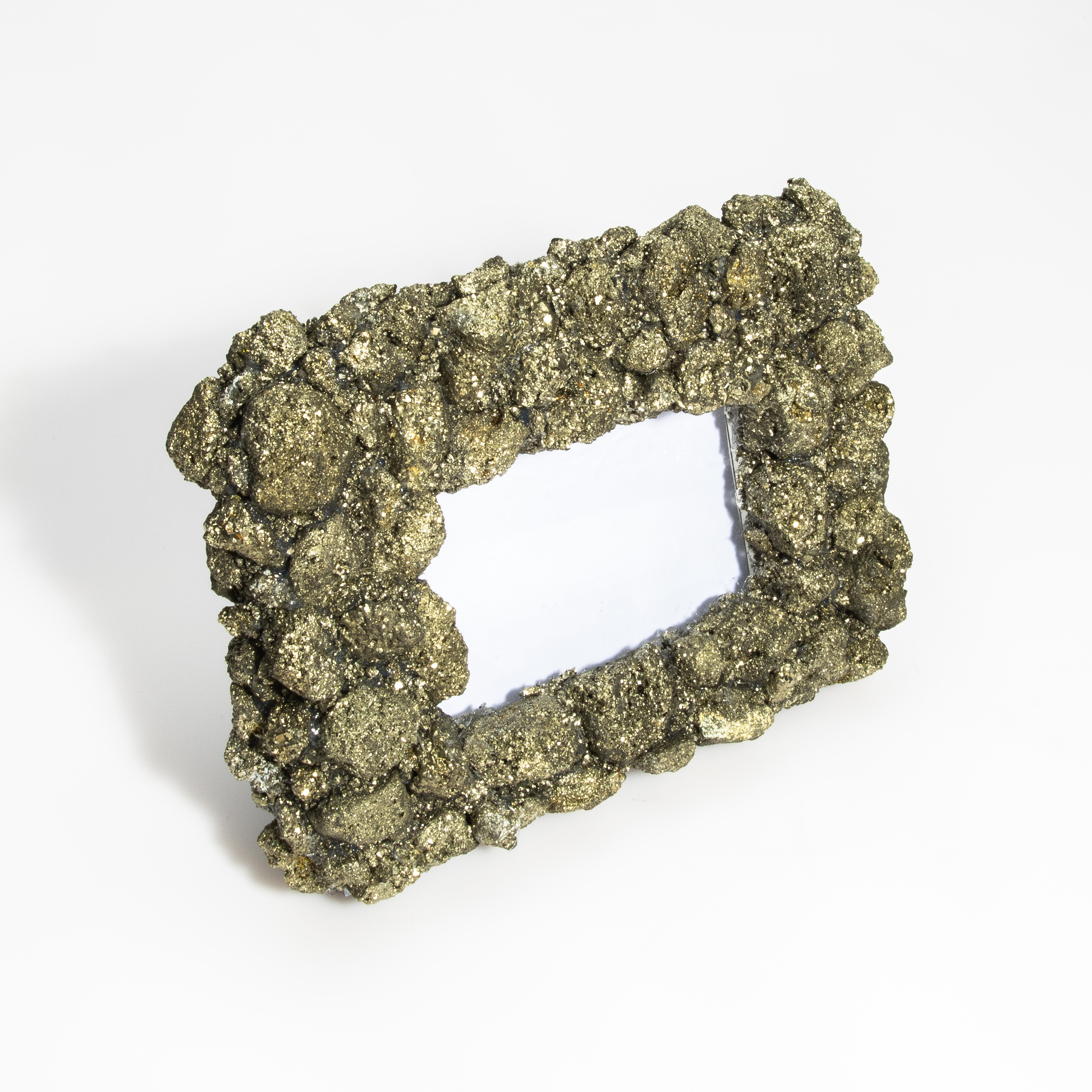 Contemporary Picture Frame Medium Horizontal in Pyrite For Sale