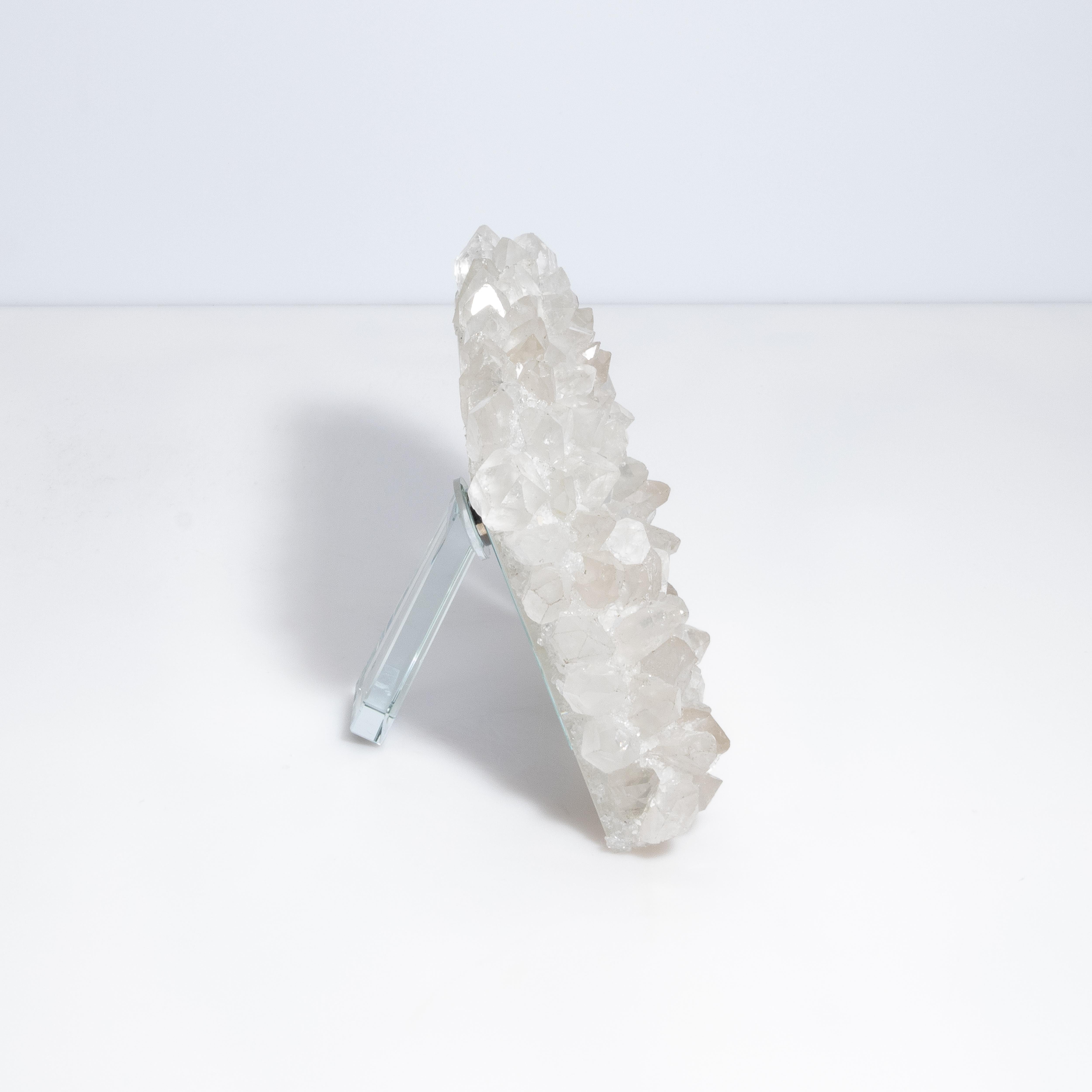 Modern Picture Frame Medium Horizontal in White Quartz For Sale