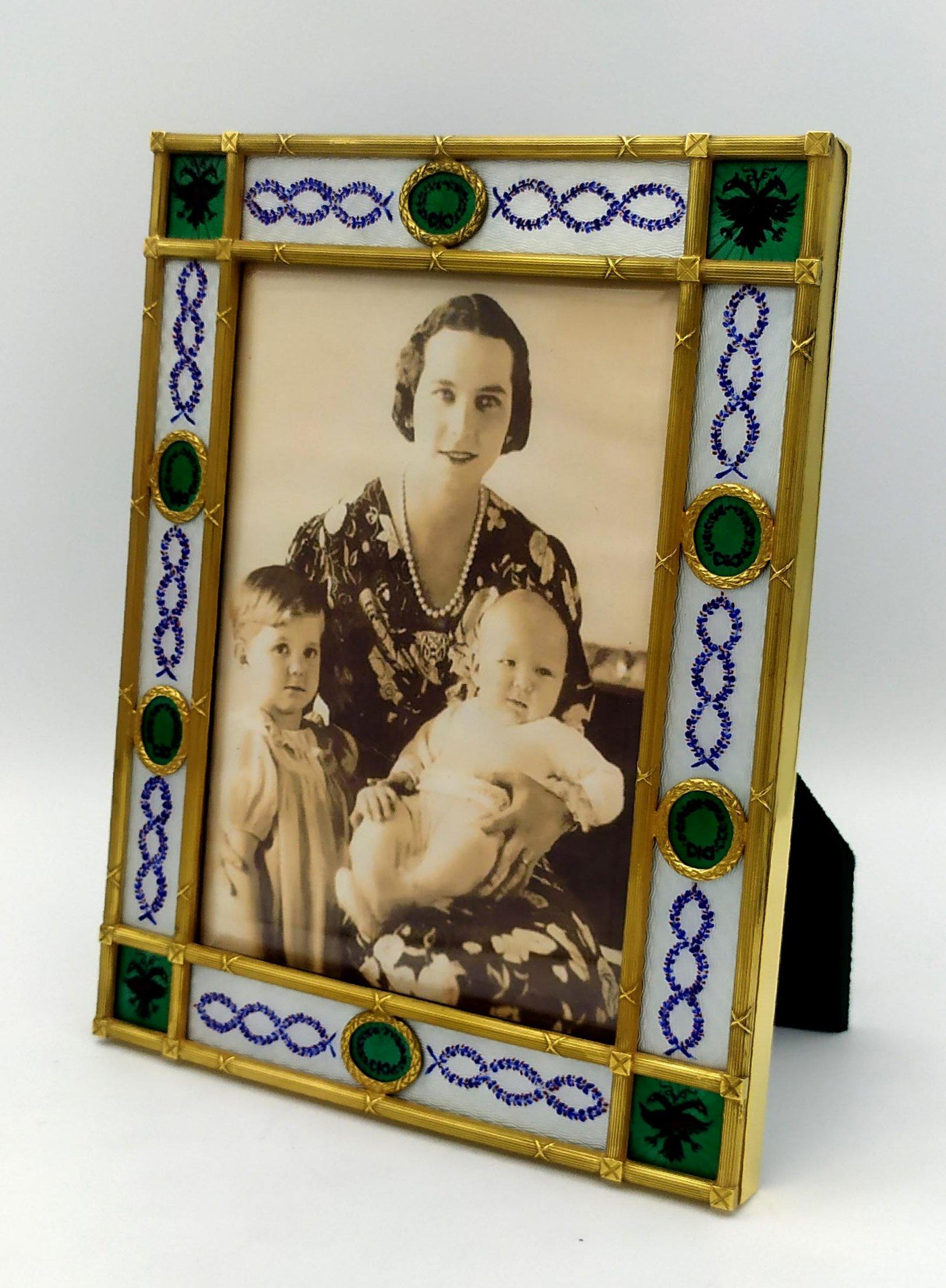 Marco de fotos miniaturas y cenefas en estilo Fabergé del Imperio Ruso Salimbeni en Excelente estado para la venta en Firenze, FI