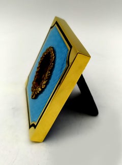 Picture Frame Napoleon III French Empire style laurel ornament Sterling Silver.