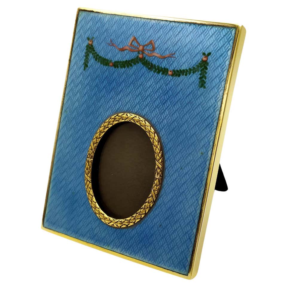 Russia Style Frame Russian Empire Fabergè style Rectangular photo frame with 2 oval ...