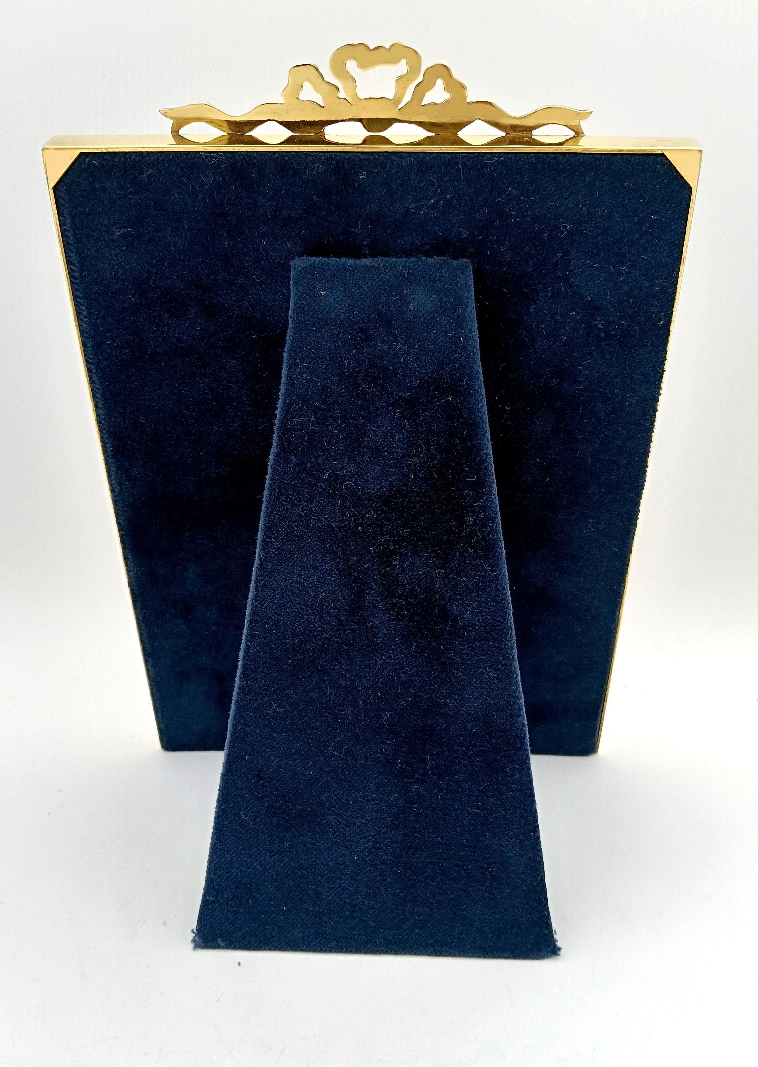 Picture Frame Silver Enamel with edges and frieze in Louis XVI style Salimbeni For Sale 3