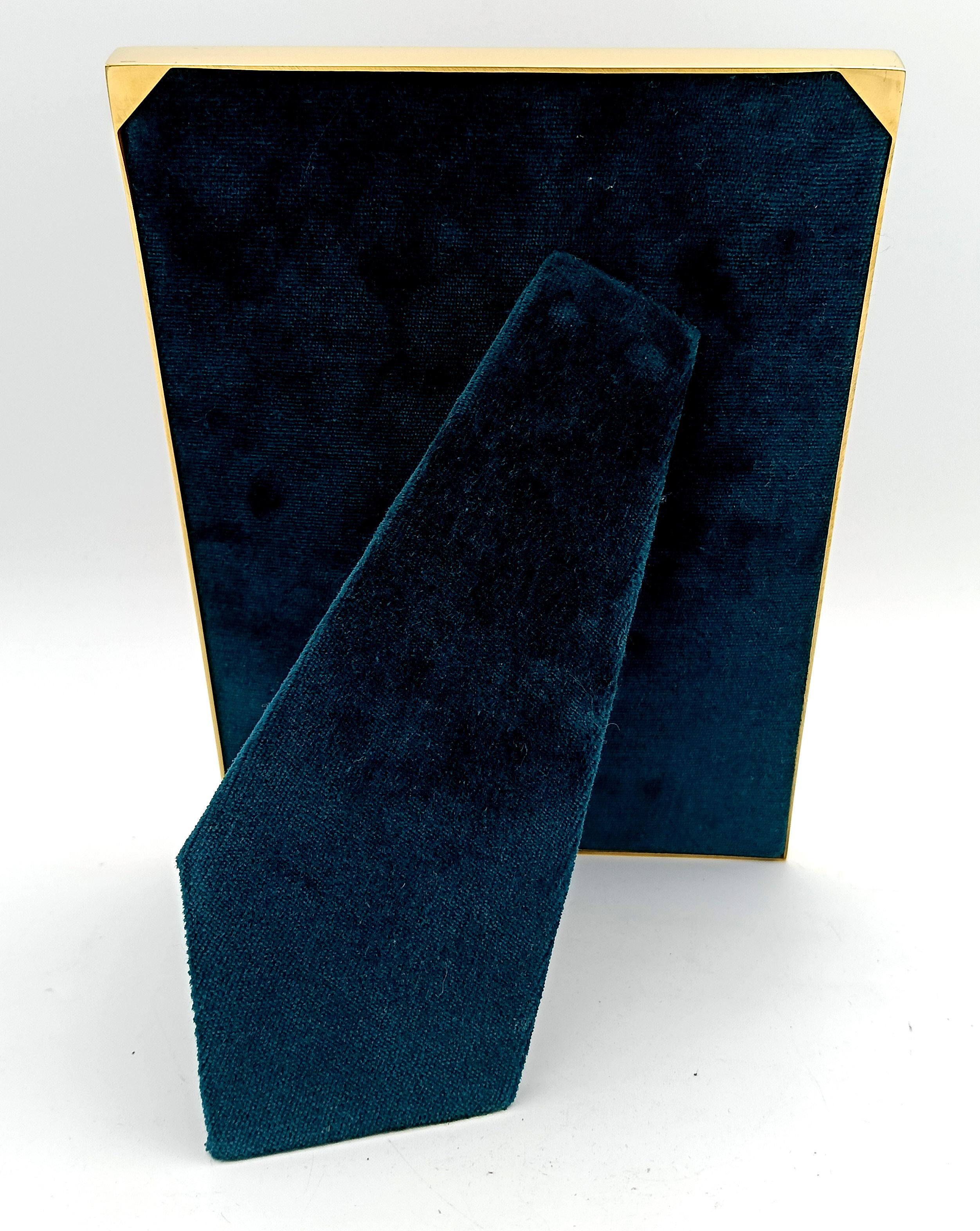 Cornice per quadri in argento rettangolare con smalto verde smeraldo in stile moderno Salimbeni in vendita 2