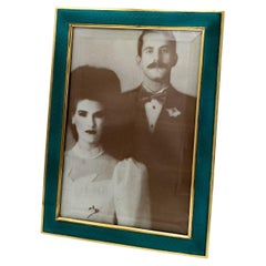 Marco Plata Rectangular Esmeralda Verde Esmalte estilo moderno Salimbeni