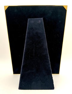 Picture Frame Silver rectangular sterling silver enamel on guilloché Salimbeni