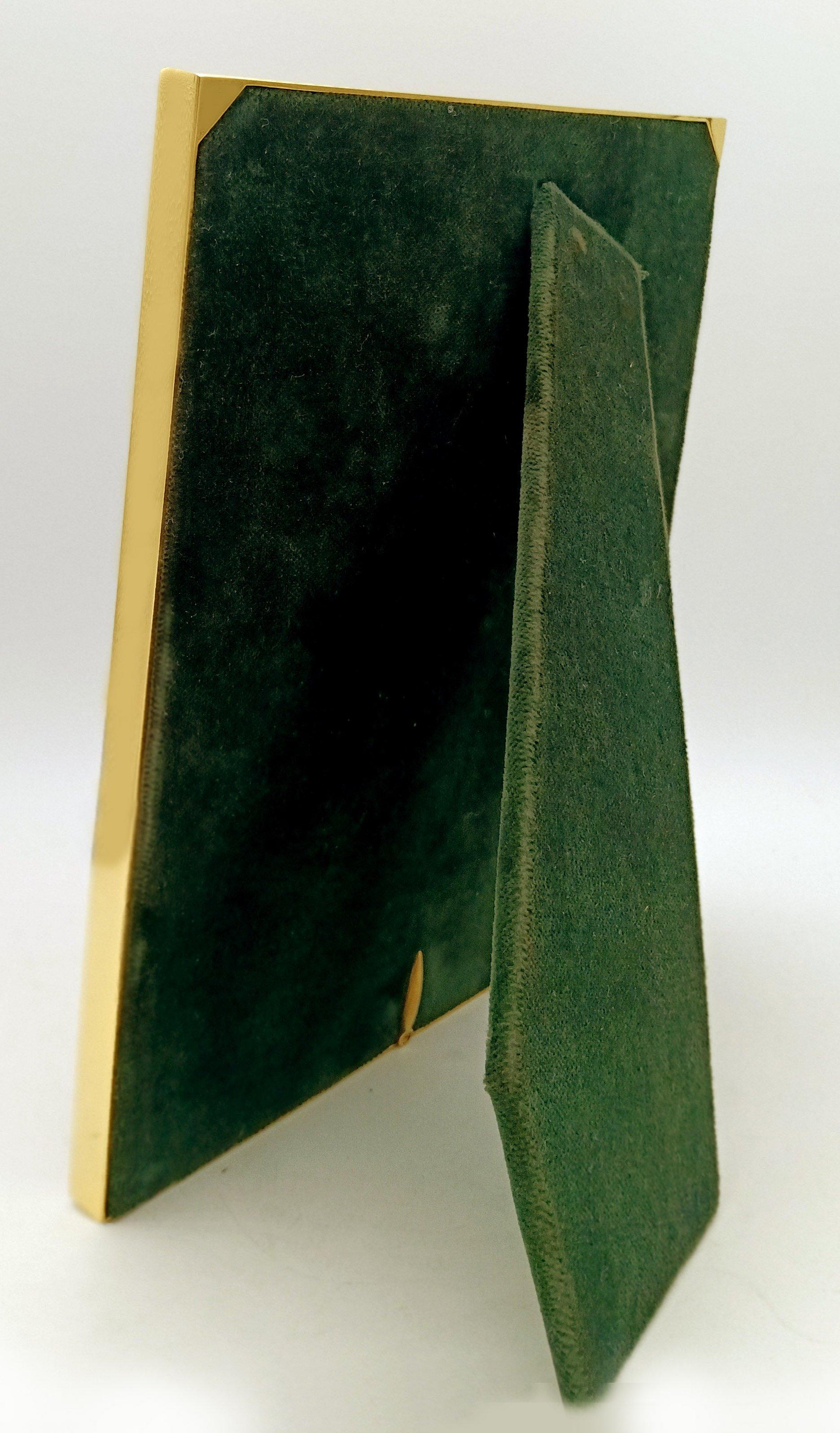 Contemporary Picture Frame Silver Sterling Enameled on guilloche Red and Green Salimbeni For Sale