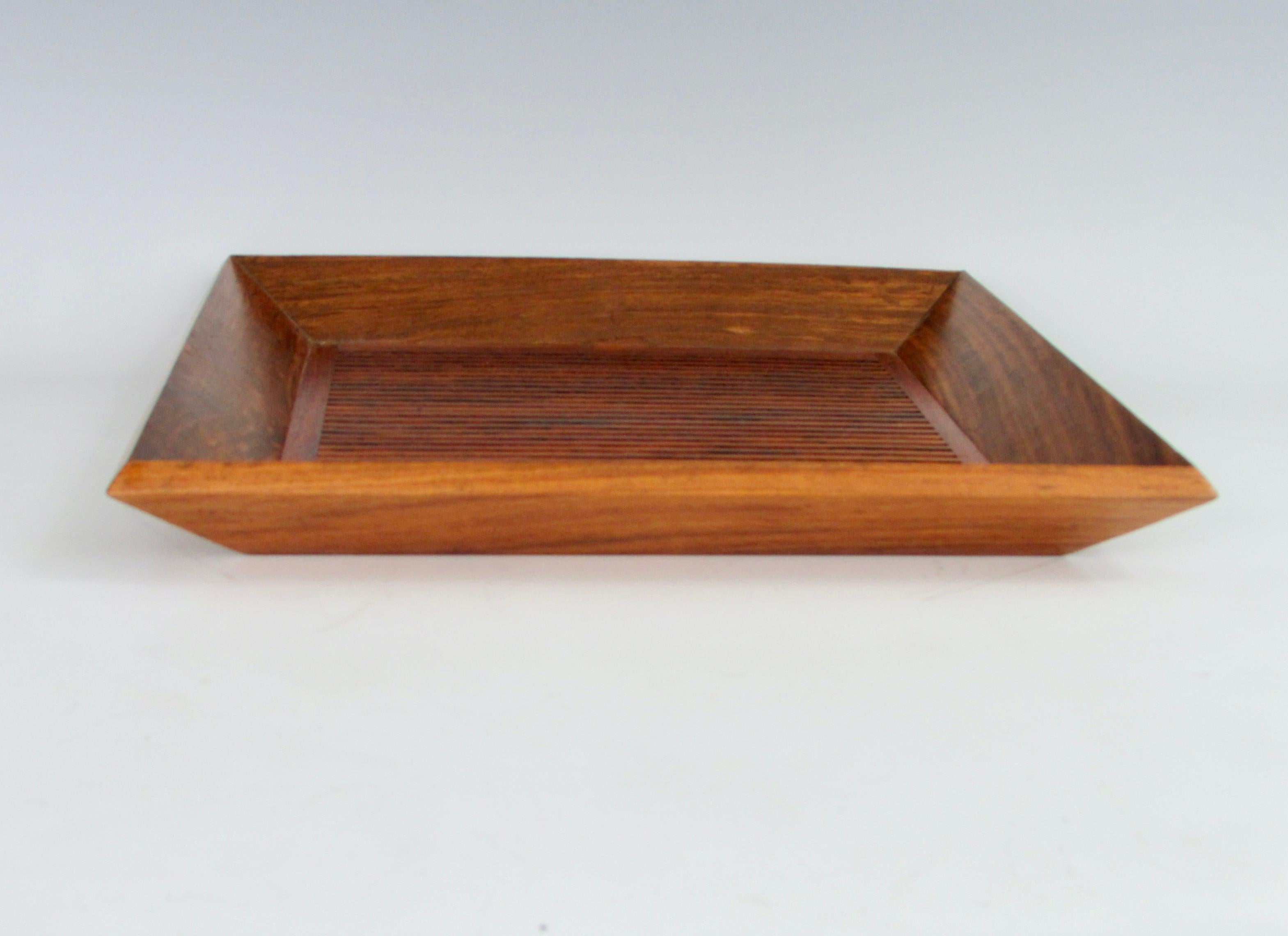 20th Century Picture frame tray finely crafted in rosewood For Sale