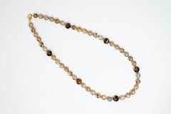 Picture Jasper, Turquoise and Tiger's Eye Gemstone Necklace