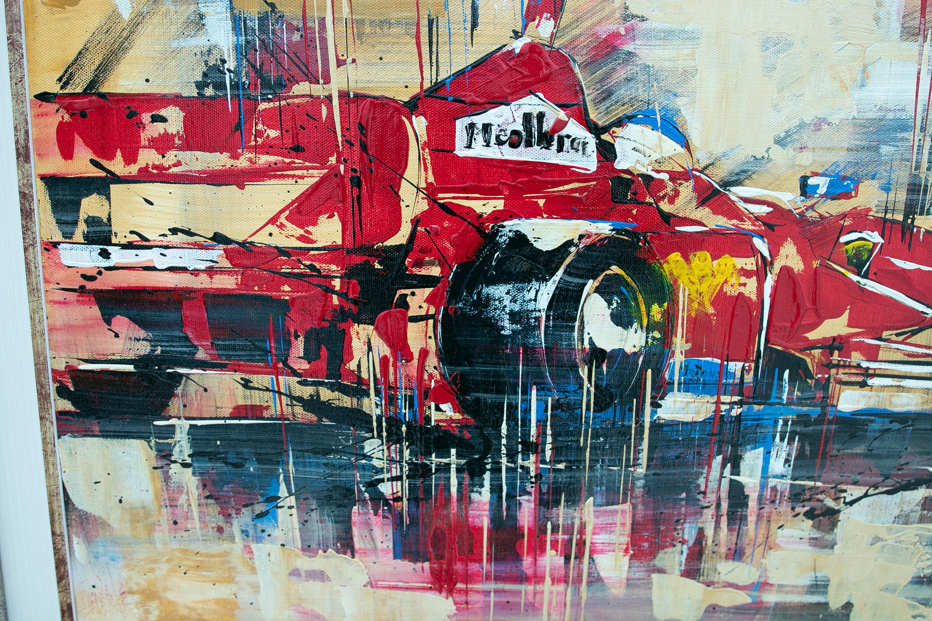 Picture Painted by G. Seitz de Ferrari with Impressionist Brushstrokes In Good Condition For Sale In Marbella, ES