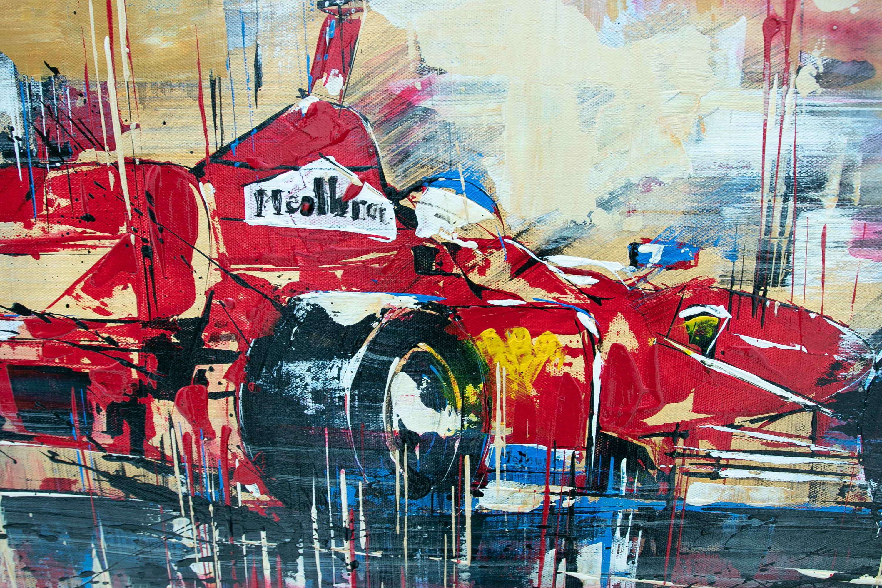 Late 20th Century Picture Painted by G. Seitz de Ferrari with Impressionist Brushstrokes For Sale