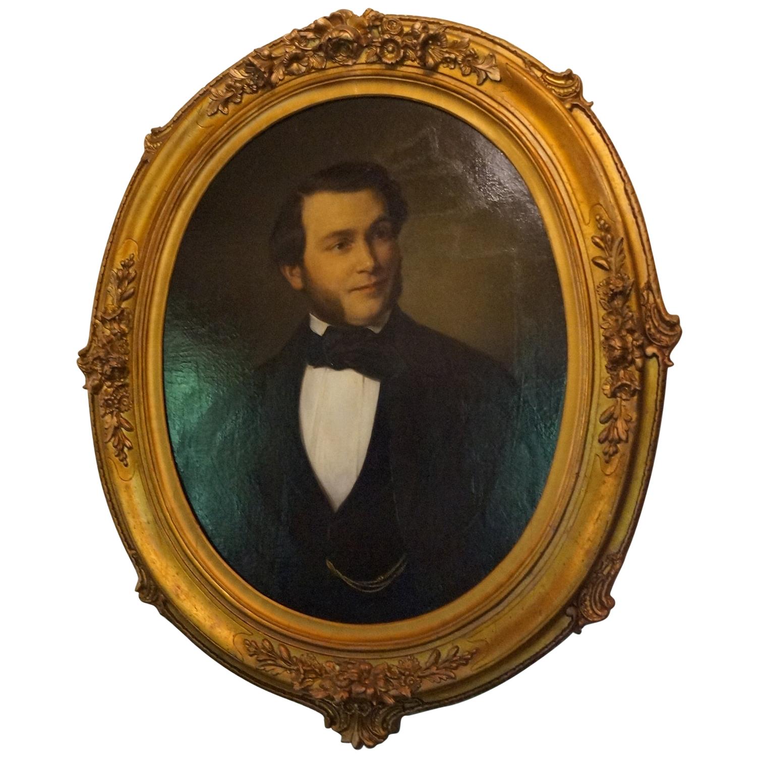 Bilderporträt aus dem Jahr 1853 im Angebot