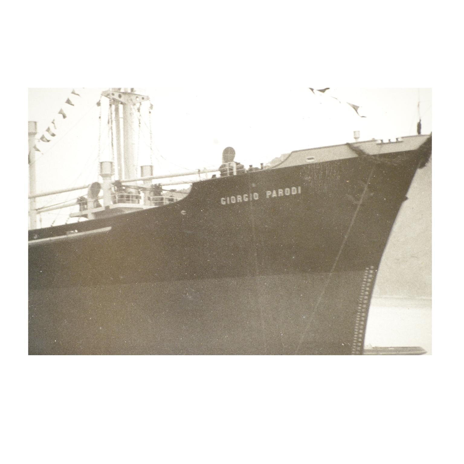 1950 Vintage Pictures Depicting Four Ships Launching  Riva Trigoso Shipyards  For Sale 2