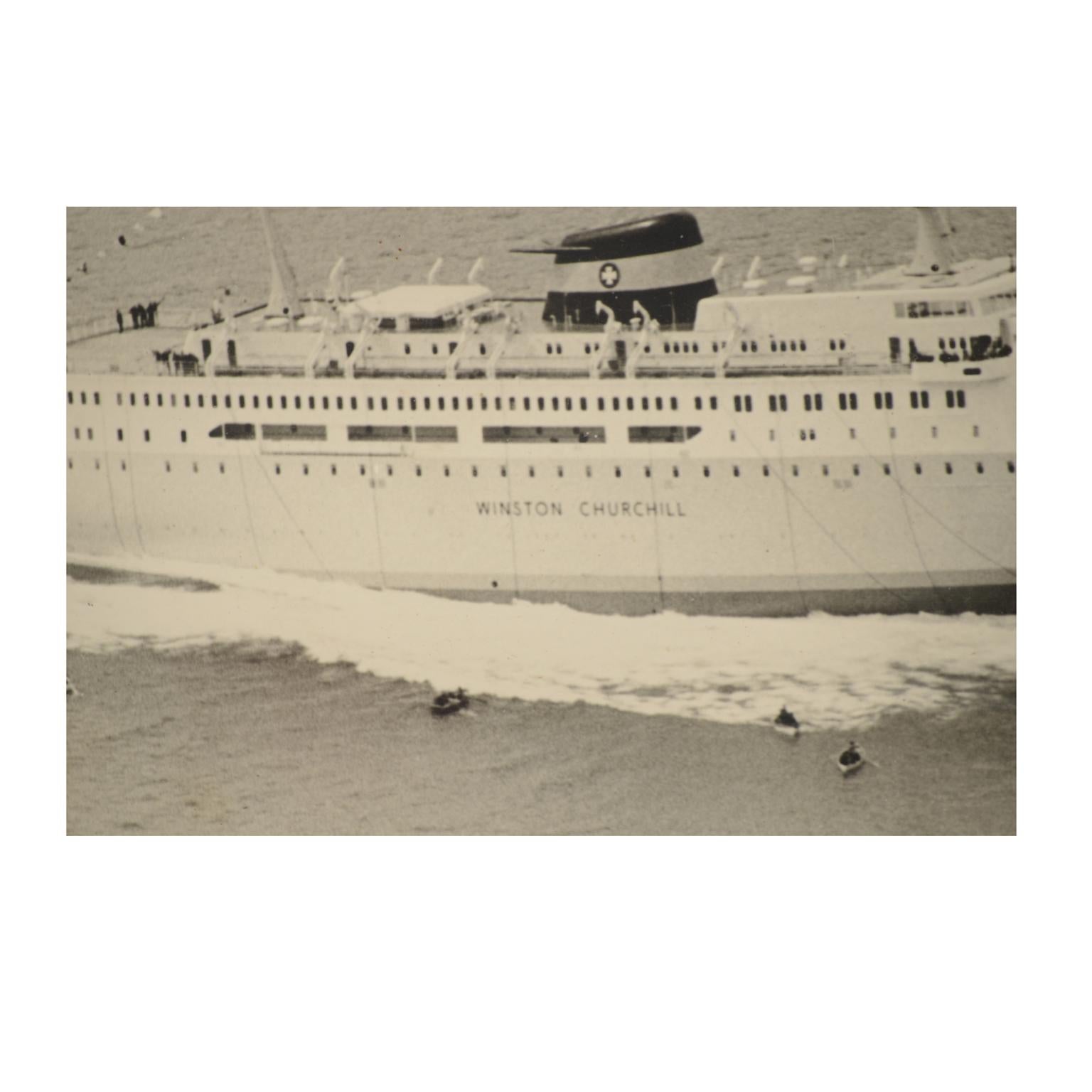 1950 Vintage-Bilder, die vier Schiffe beim Lancieren zeigen  Riva Trigoso-Schmuckkästchen  im Angebot 1