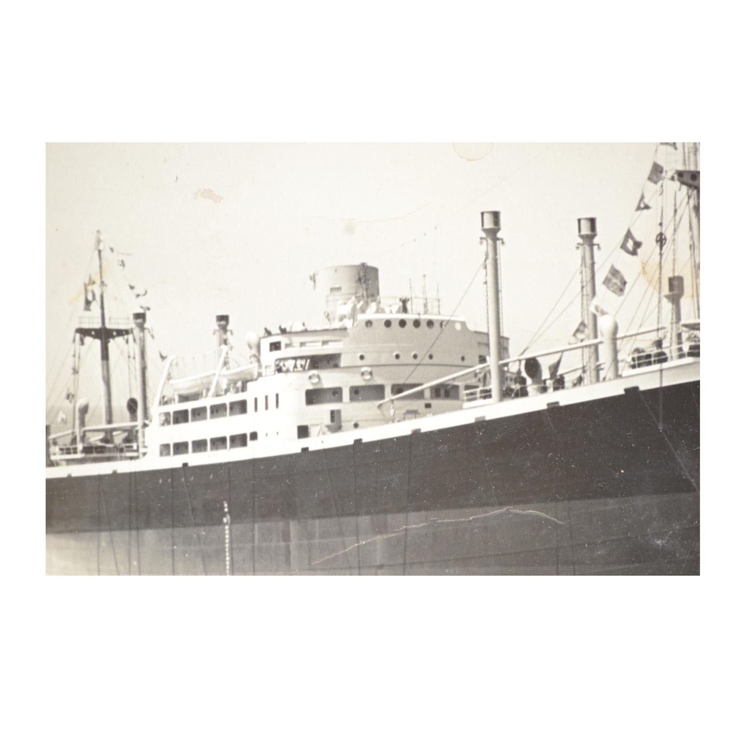 1950 Vintage Pictures Depicting Three Ships Launching  Riva Trigoso Shipyards  For Sale 3