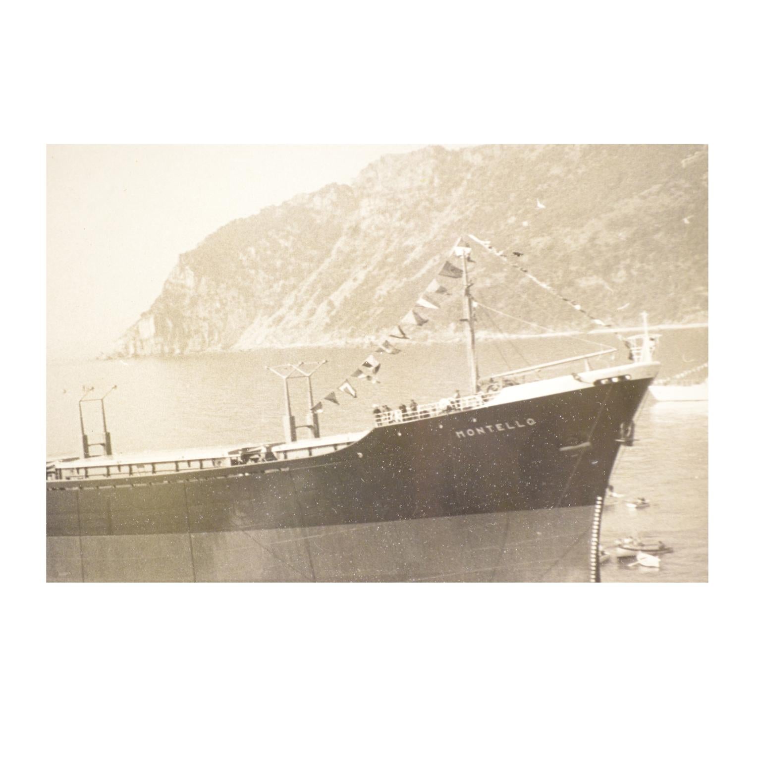 1950 Vintage Pictures Depicting Three Ships Launching  Riva Trigoso Shipyards  For Sale 5
