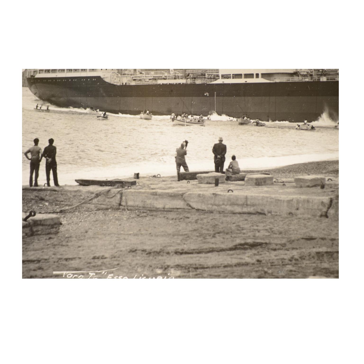 1950 Vintage-Bilder, die drei Schiffe beim Lancieren zeigen  Riva Trigoso-Schmuckkästchen  im Angebot 12