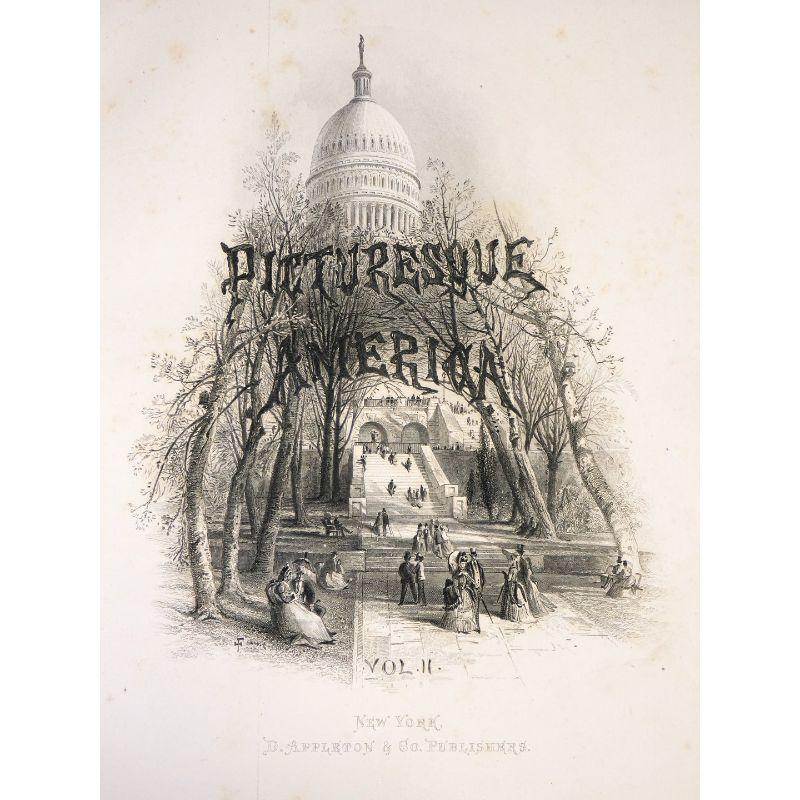 Picturesque America Vol II, D. Appleton & Company, 1874 In Good Condition In Torino, IT