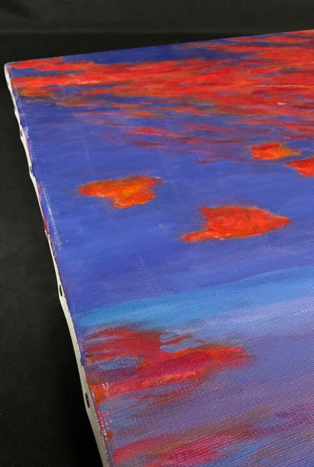 Canvas Picturesque Landscape Acrylic Painting by J. Boving – Mâconnais Artist - 2Y561 For Sale