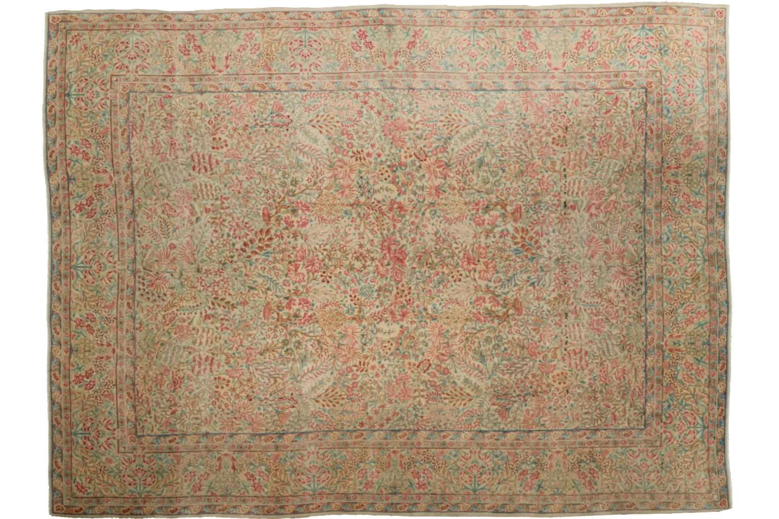 Tribal Tapis persan pittoresque - Kreman Style en vente