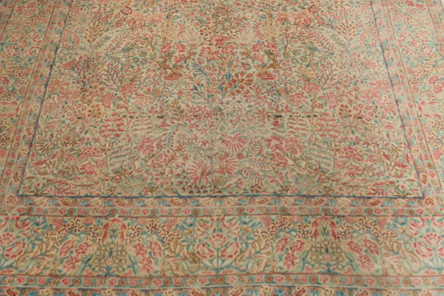 Tissé à la main Tapis persan pittoresque - Kreman Style en vente