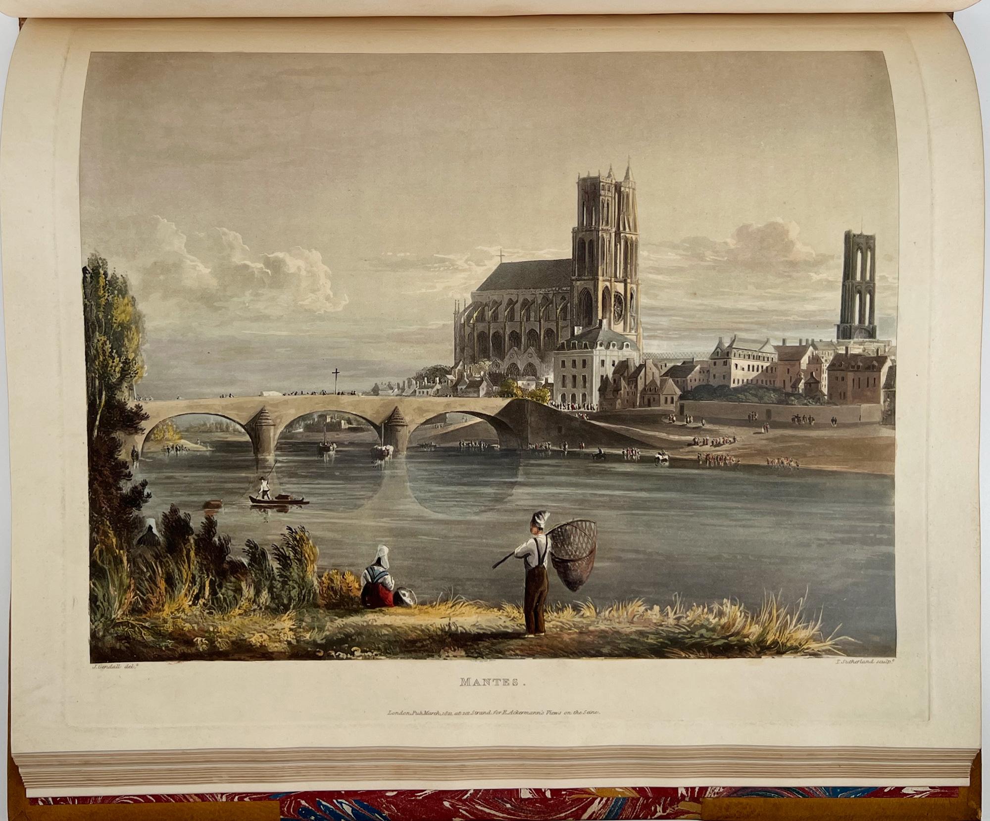 Picturesque Tour of the Seine, from Paris to the Sea / Ackermann, First Edition In Good Condition For Sale In Middletown, NY