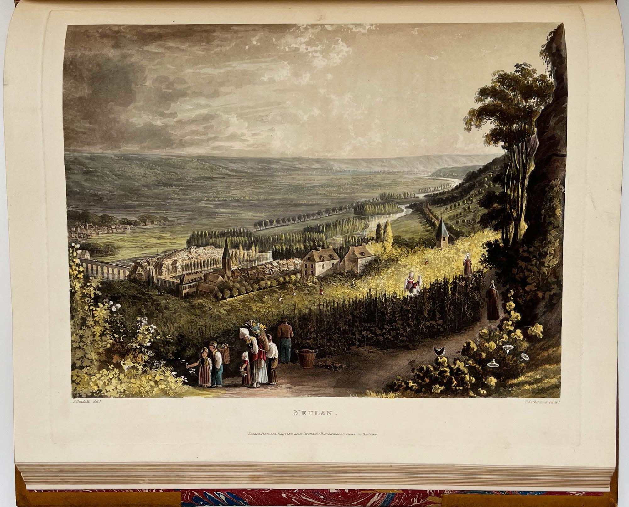 XIXe siècle Tour pittoresque de la Seine, de Paris à la mer / Ackermann, NOUVEAU ÉDITION en vente