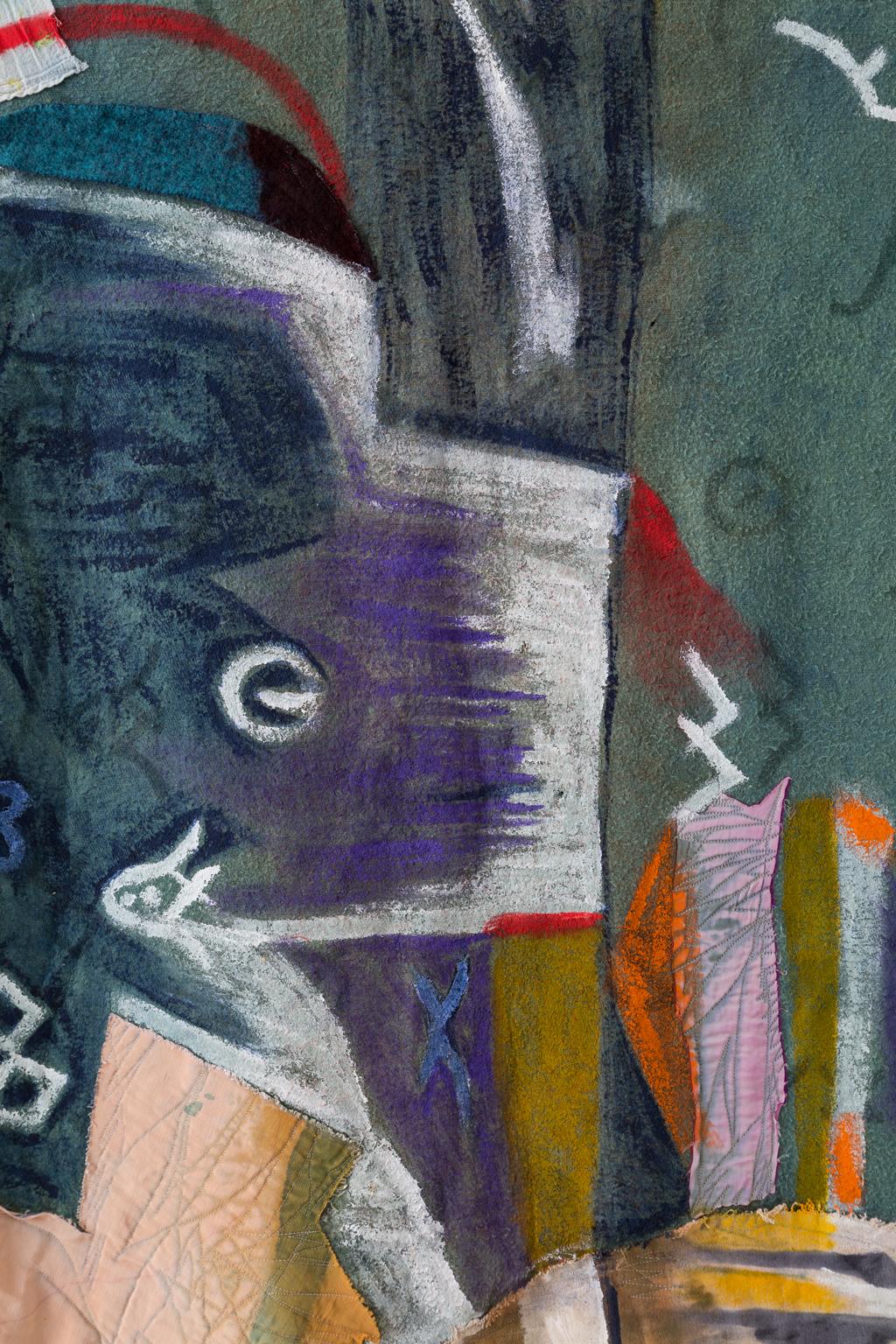 Dans le cadre du projet de couverture, Naomi Clark crée ce qu'elle appelle des Quilt Paintings. Elle redonne vie à de vieilles couvertures de camping en laine et en coton récupérées sur EBay, dans les marchés aux puces et les vide-greniers. Naomi