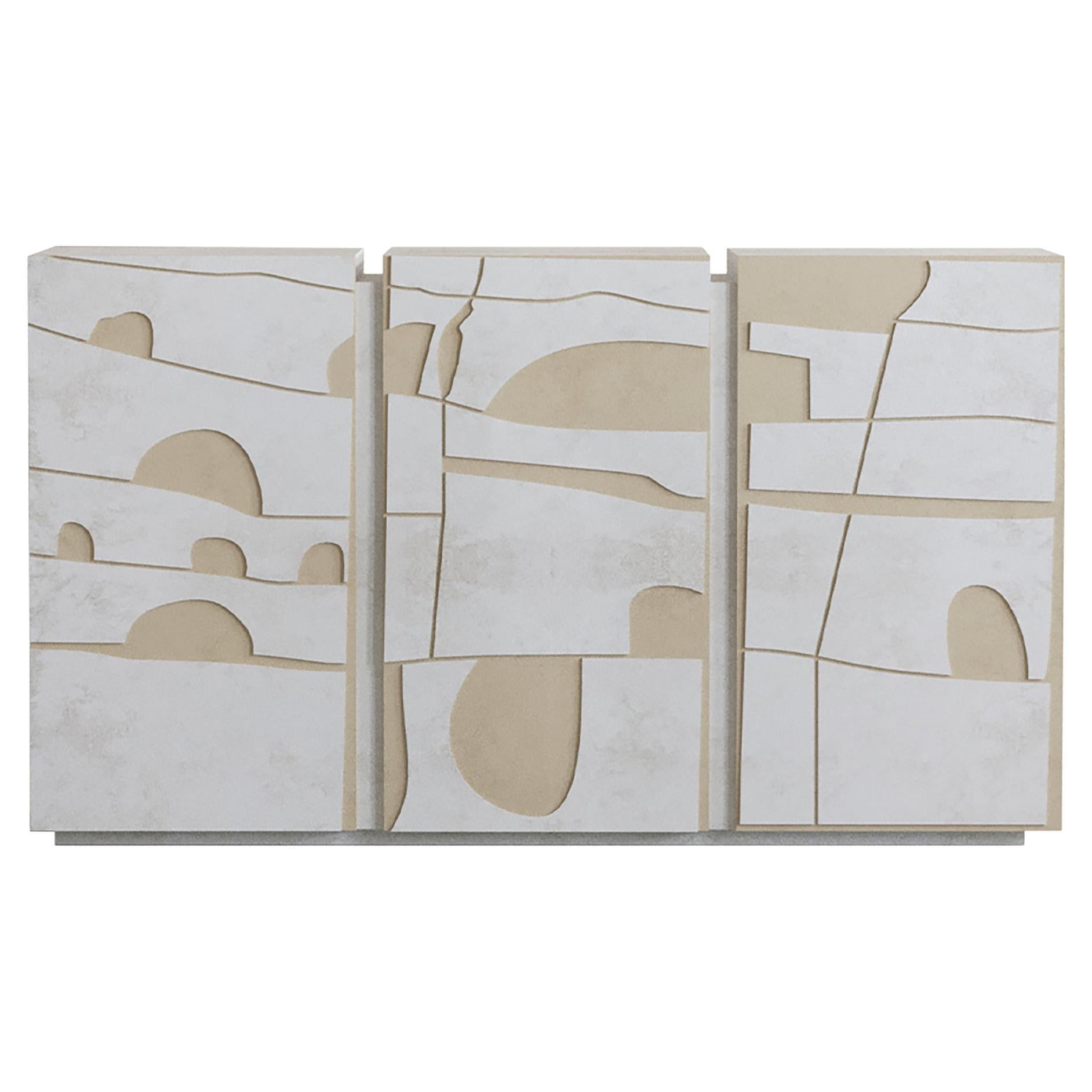 Beige-weißes Konsolenmöbel von Hermhaus