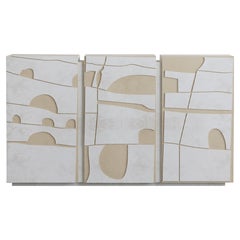 Console beige-blanc décalé Hermhaus