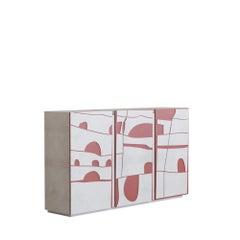 Console a pezzi in piastrelle bianche di Hermhaus