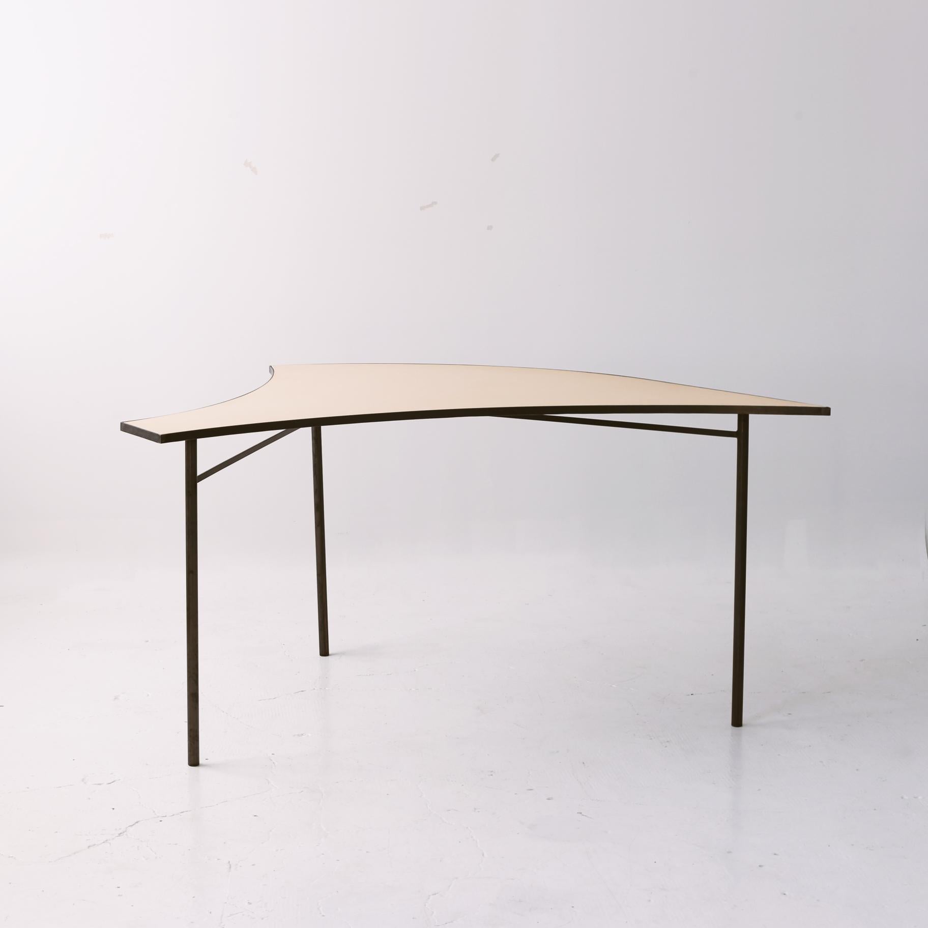 Piece D TABULA [non] RASA table by Studio Traccia
Dimensions: W 140 x D 152 x H 74 cm
Materials: Steel.
Different combinations are available.

The table was designed for our installation called tabula[non]rasa developed for Milan Design Week