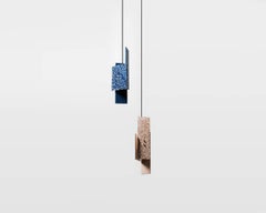 'Piece' Pendant Lamp, Blue Terrazzo