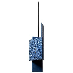 'Piece' Pendant Lamp, Blue Terrazzo