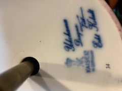 Pied de lampe en porcelaine Kaiser Yokohama Futtmann Asiatique