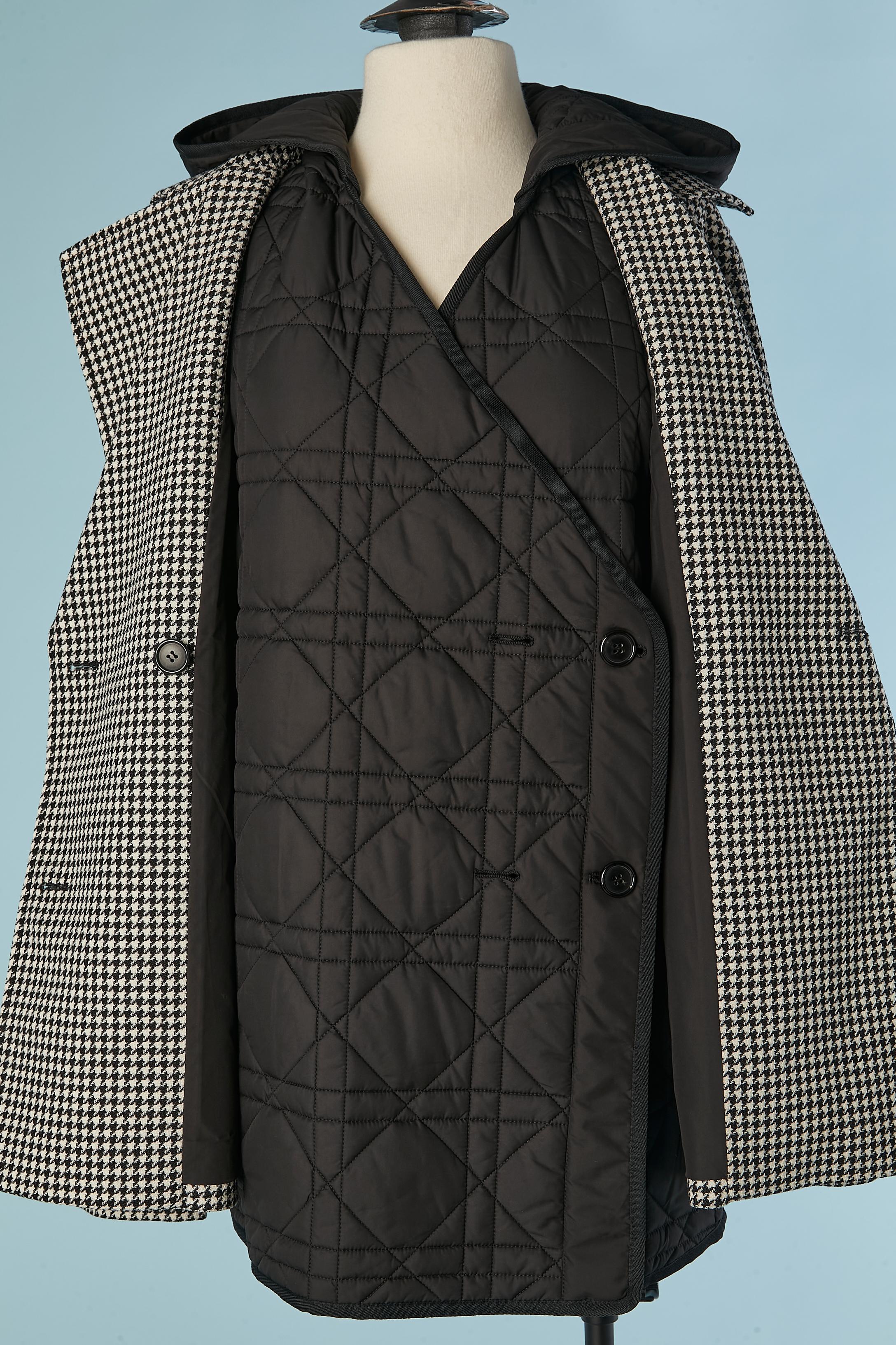 Pied de poule double-breasted jacket with quilted vest underneath CHRISTIAN DIOR en venta 2