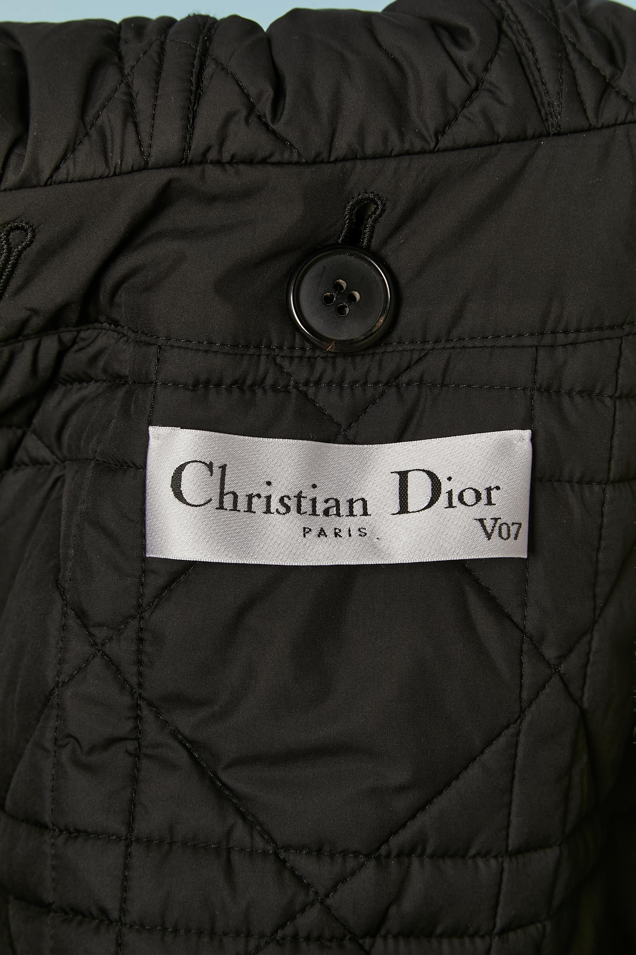 Pied de poule double-breasted jacket with quilted vest underneath CHRISTIAN DIOR en venta 4