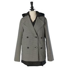 Chaqueta de doble botonadura Pied de poule con chaleco acolchado debajo CHRISTIAN DIOR