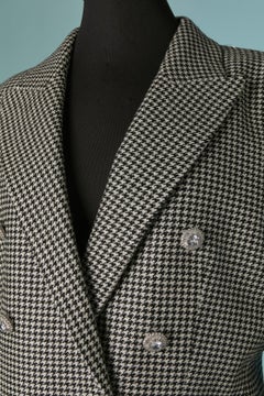 Ensemble veste, gilet et pantalon en laine Pied de Poule ALEXANDRE VAUTHIER New