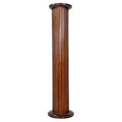 Pedestal or column display stand, wooden, early 1900s