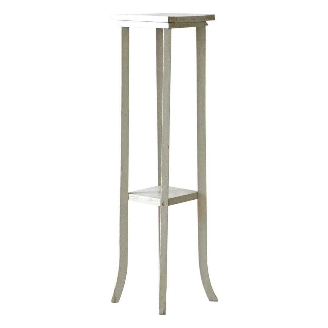 Swedish vintage painted wood pedestal