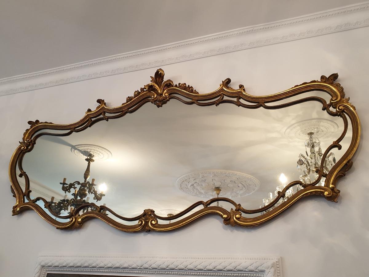 Piedmont Baroque Style Gold Leaf Hand Gilded Mirror In Good Condition In Liverpool, GB