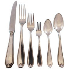 Piedmont by Buccellati Italy Silverplated Flatware Set Service 24 Pcs Dinner