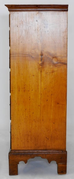 Piedmont Chest in Cherry and Maple with Pine Secondary, Late 18th Century