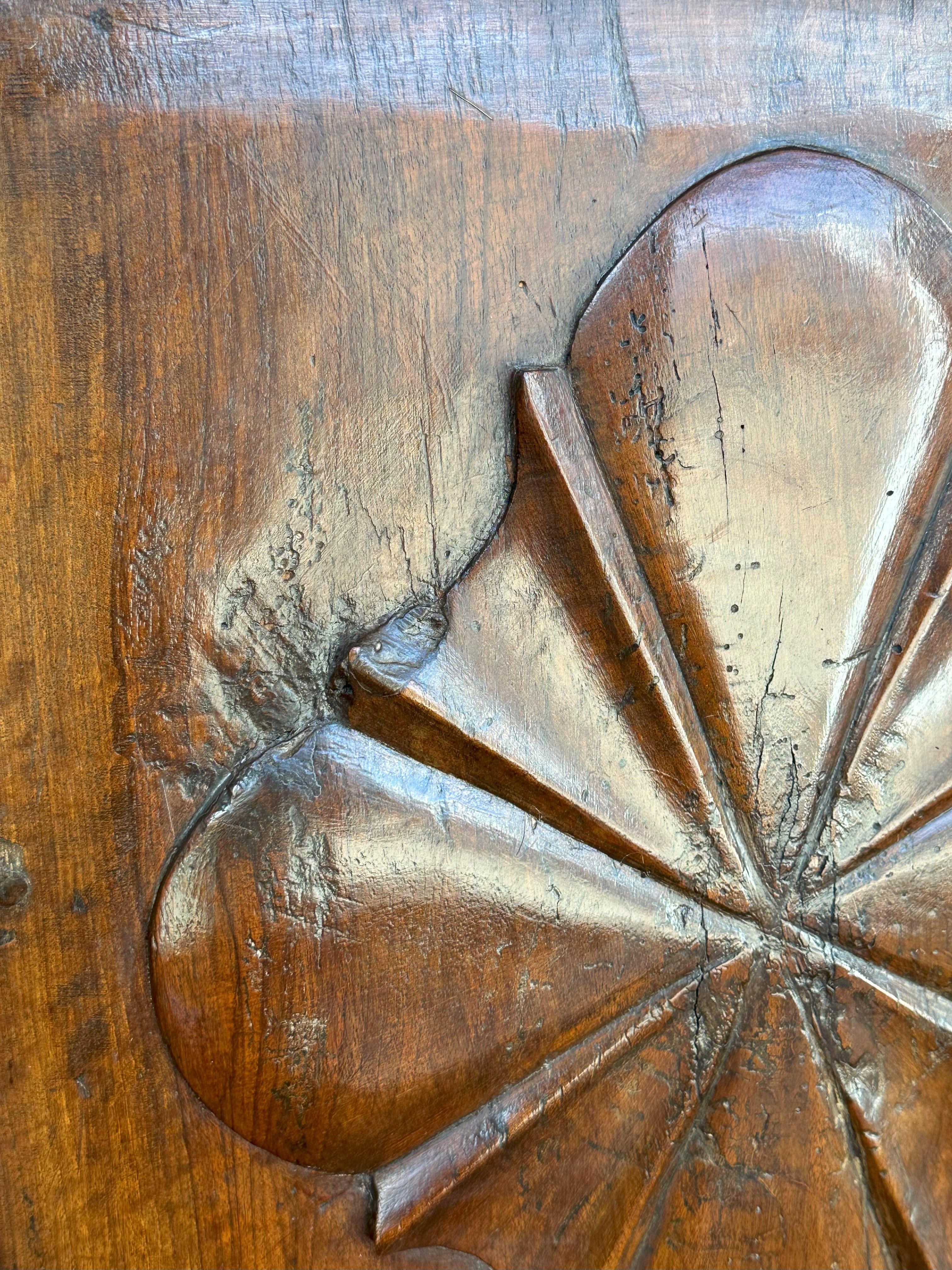 Carved Piedmontese Four-Door Credenza For Sale