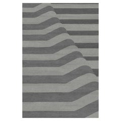 Tapis Piega taupe touffeté à la main de Giulio Brambilla