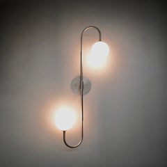 Piega Wall Lamp or Flushmount in Oil-Rubbed Bronze & Glass by Blueprint Lighting