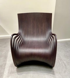 Piegatto Pipo Wenge Wood Lounge Chair